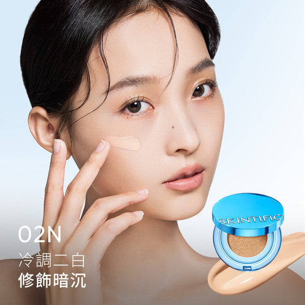 SKINTIFIC絲絨柔霧控油藍氣墊11g Matte Velvet Cushion