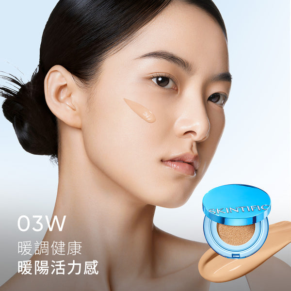 SKINTIFIC絲絨柔霧控油藍氣墊11g Matte Velvet Cushion