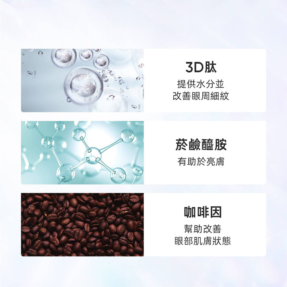 SKINTIFIC 水晶按摩修護振動眼霜20g A醇 Peptide Massage Eye Cream