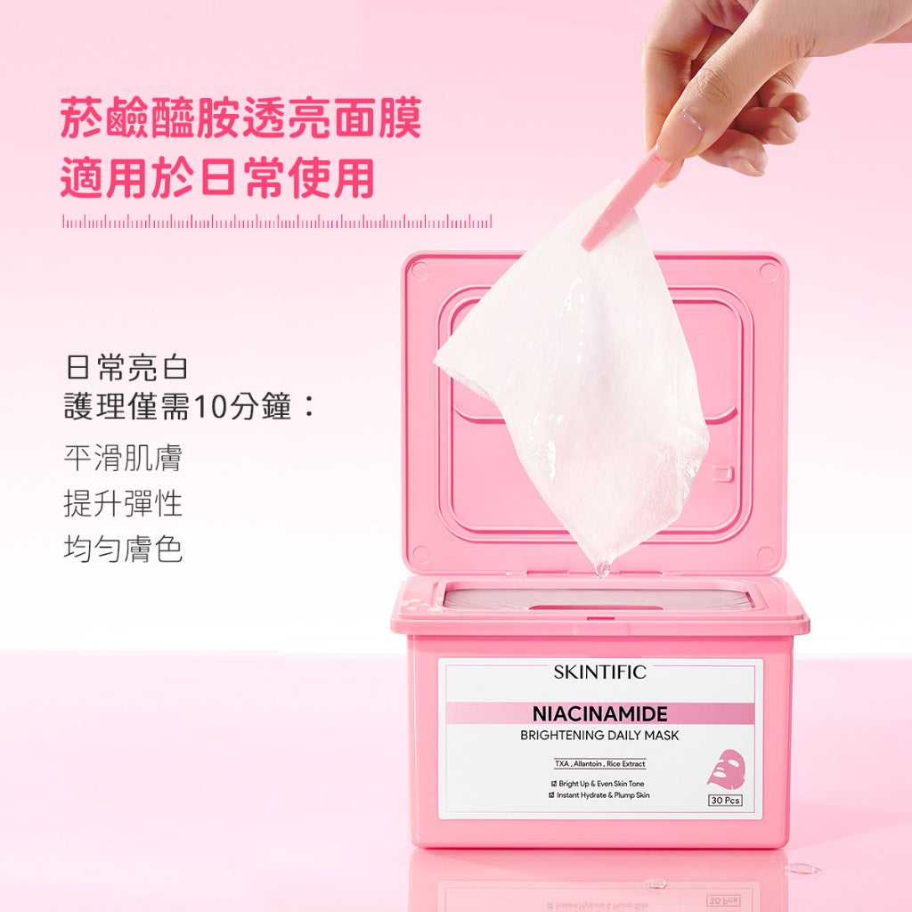 菸鹼醯胺透亮面膜