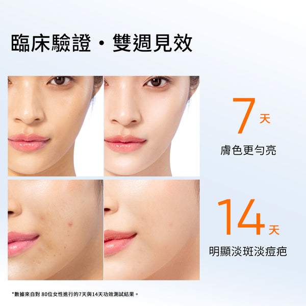 【贈Minnie小卡】SKINTIFIC 10%PURE VC雙艙亮白精華1g+9g Brightening Serum