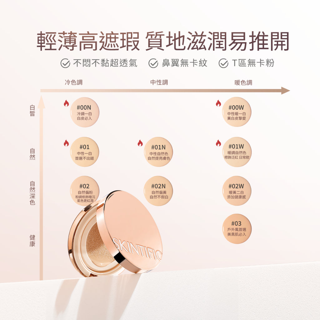 無瑕持妝金氣墊