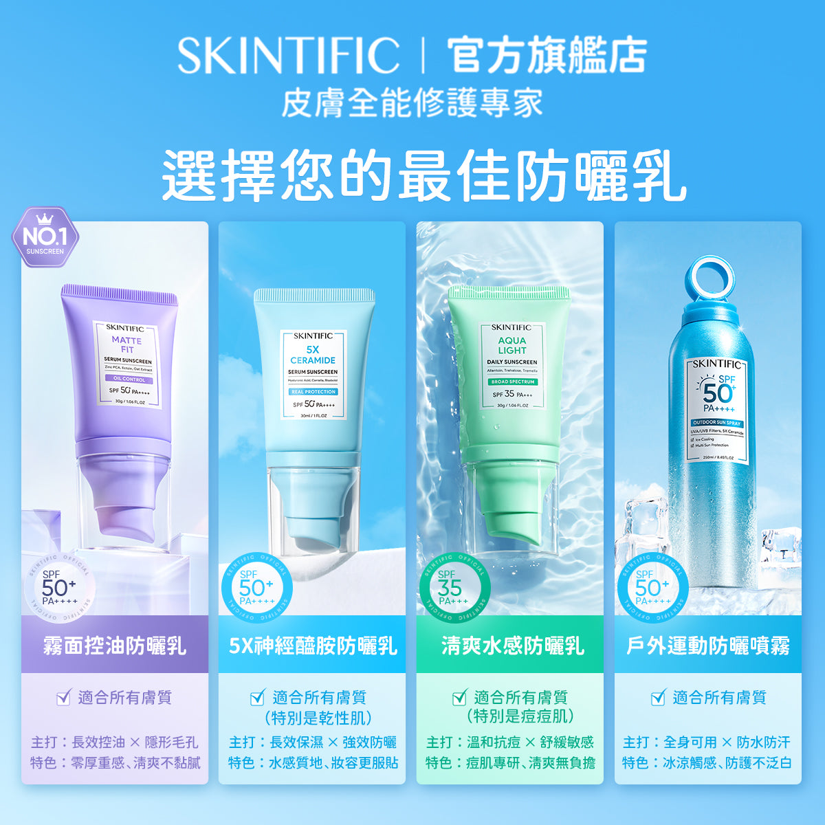 防曬系列全家桶